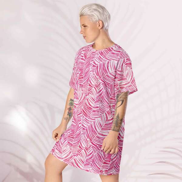 ruutia beach t shirt dress