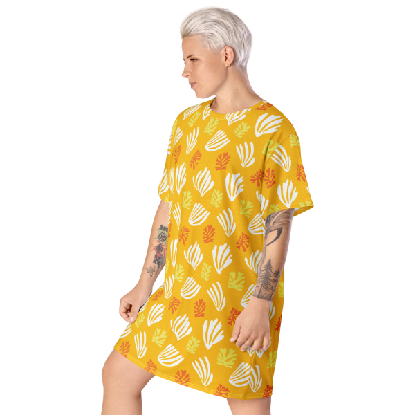 solano palm t shirt dress