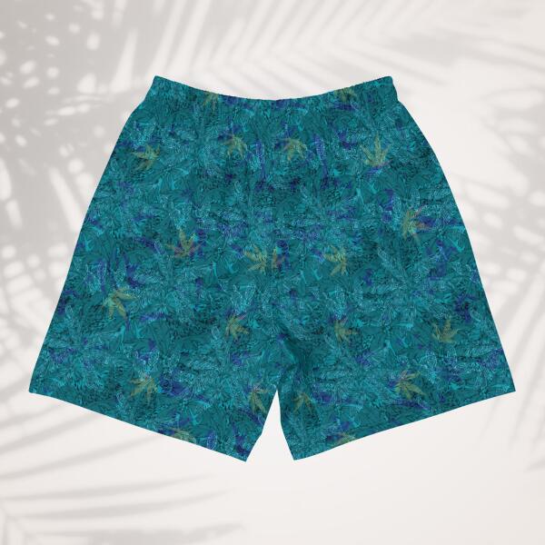 emerald lagoon unisex long athletic shorts