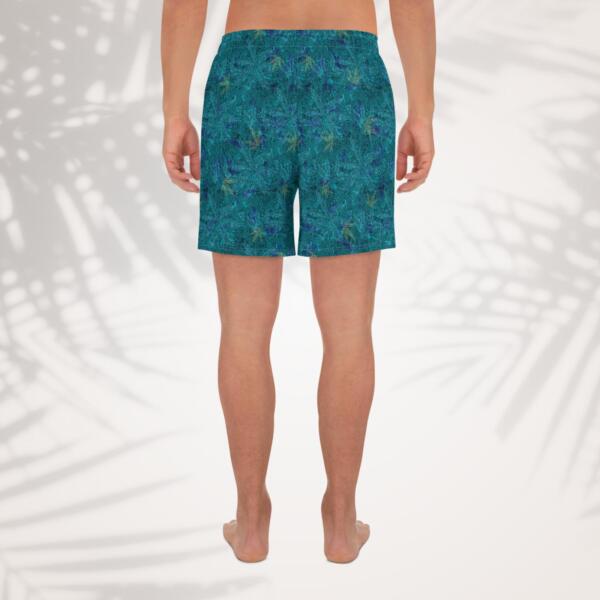 emerald lagoon unisex long athletic shorts