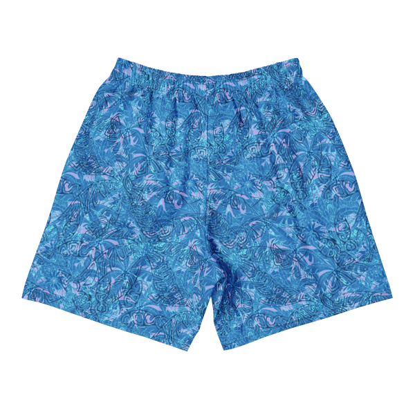 oasis palm unisex long athletic shorts