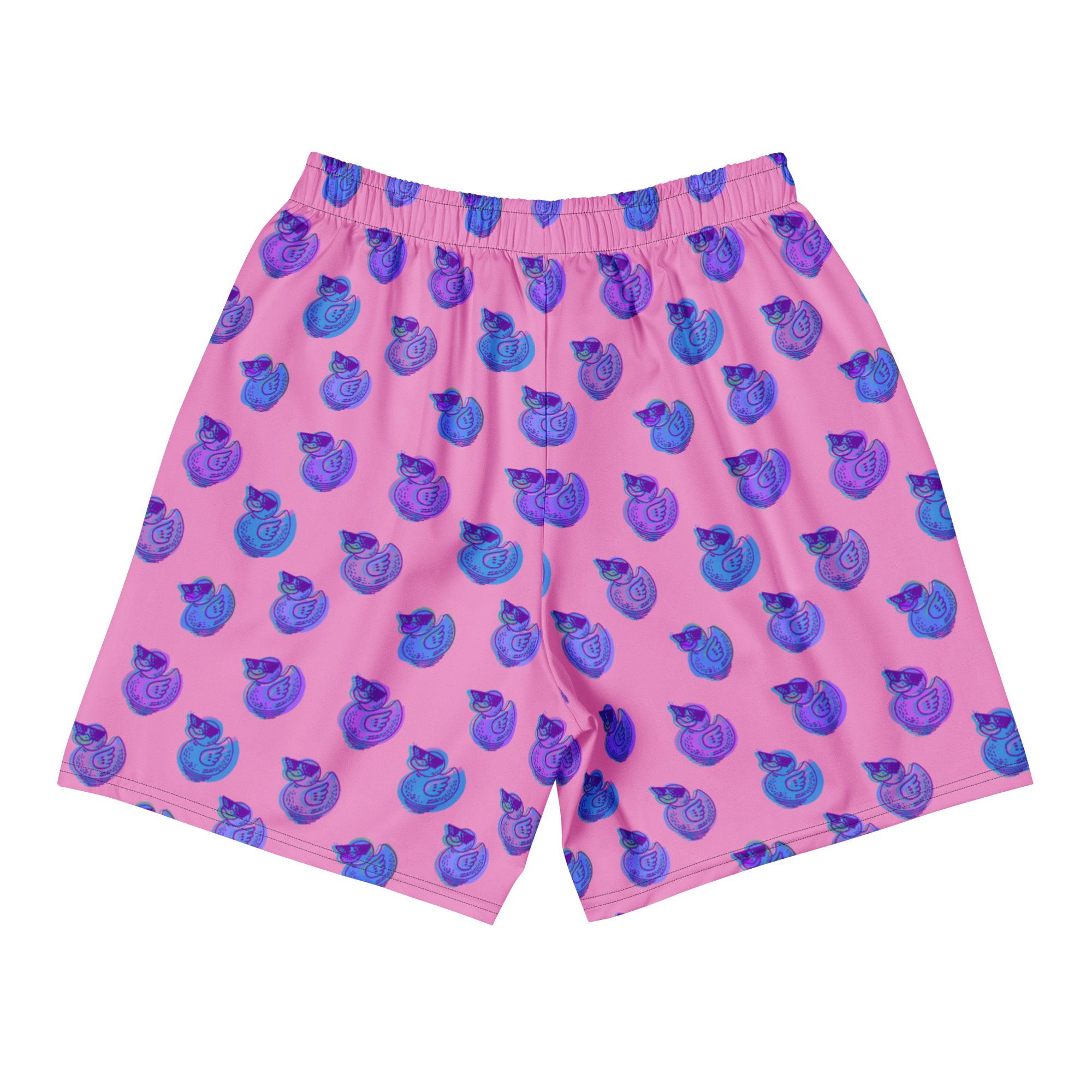 ducks in rose unisex long shorts