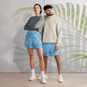 Bohemian Palm Unisex Long Athletic Shorts