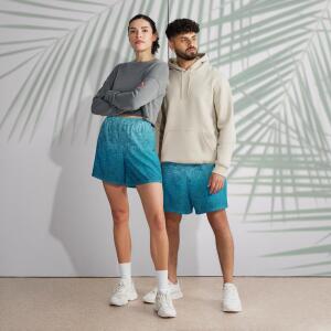 tropical shore unisex long athletic shorts