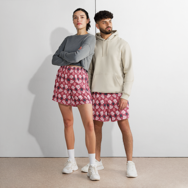 portofino palm unisex long athletic shorts