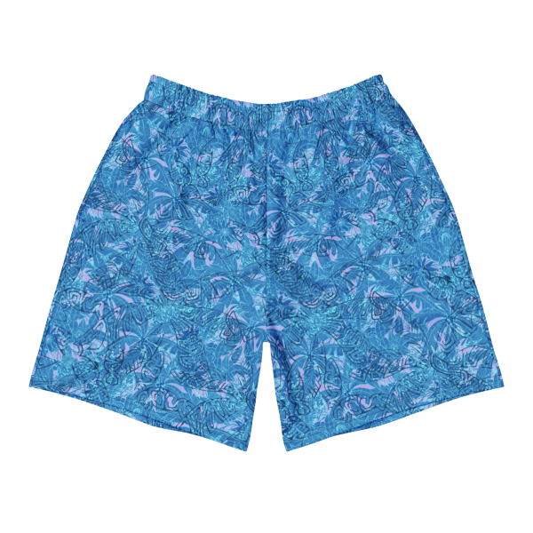 oasis palm unisex long athletic shorts