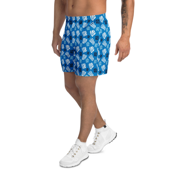 sorrento palm unisex long athletic shorts
