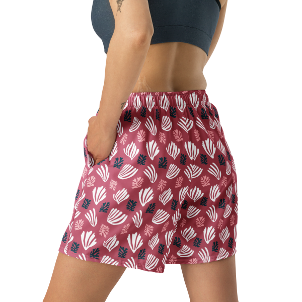 portofino palm unisex long athletic shorts