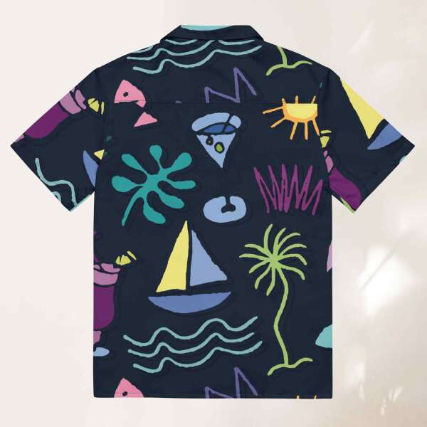 party graffiti unisex hawaiian shirt