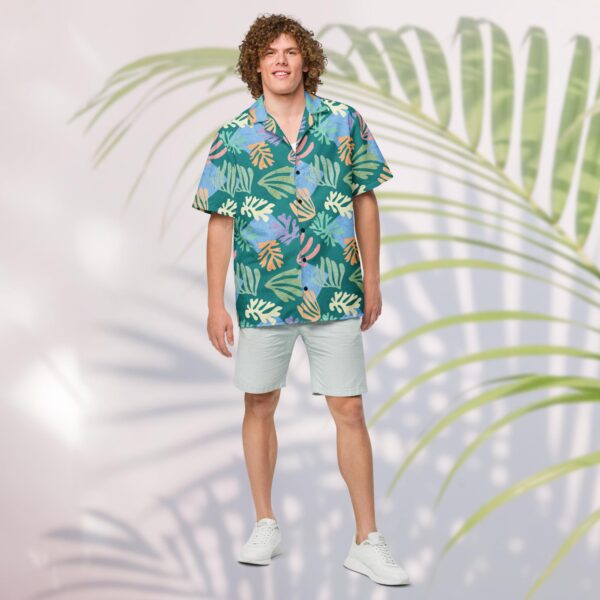 emerald palm unisex hawaiian shirt