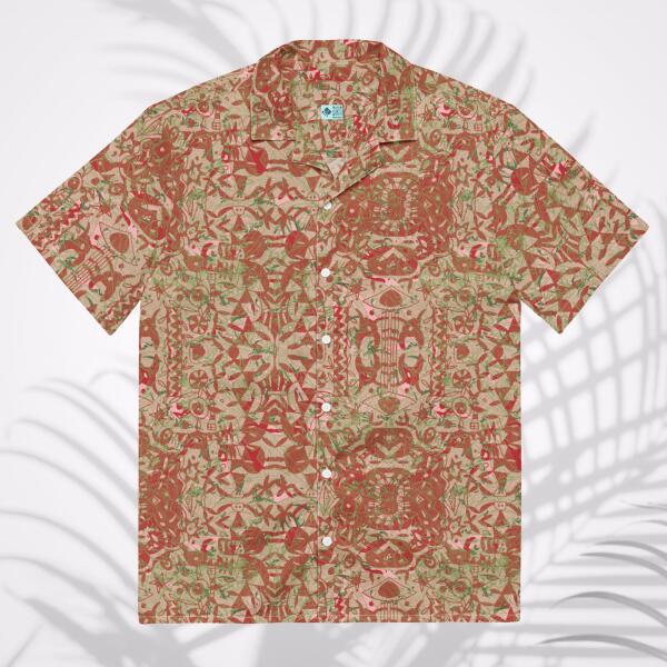 gypsy palm unisex button shirt