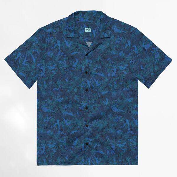 Indigo Oasis unisex hawaiian shirt