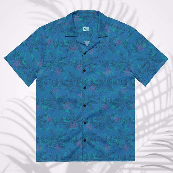 seaside sapphire unisex hawaiian shirt