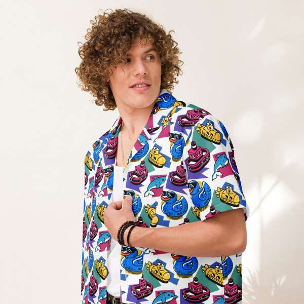 swimtime unisex hawaiian shirt