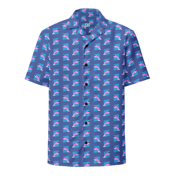 swimtime dolphin mariner hawaiian shirt