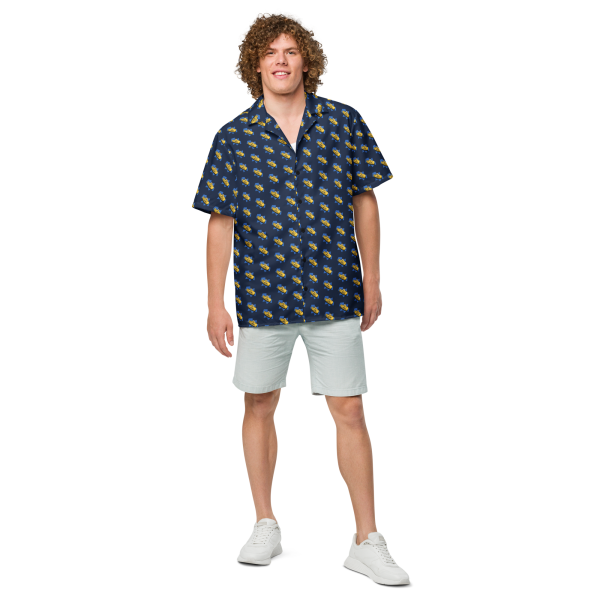 swimtime submarine navy hawaiian shirt