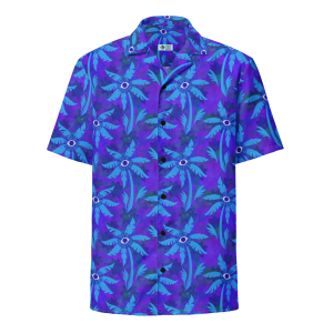 blue palm grove unisex hawaiian shirt