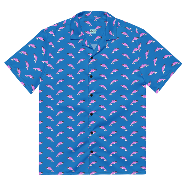 swimtime dolphin mariner hawaiian shirt