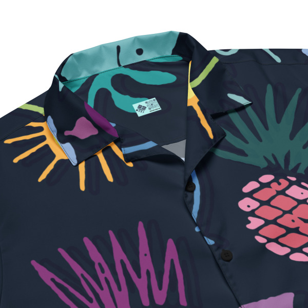 party graffiti unisex hawaiian shirt