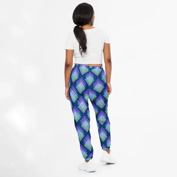 deep cerulean unisex track pants