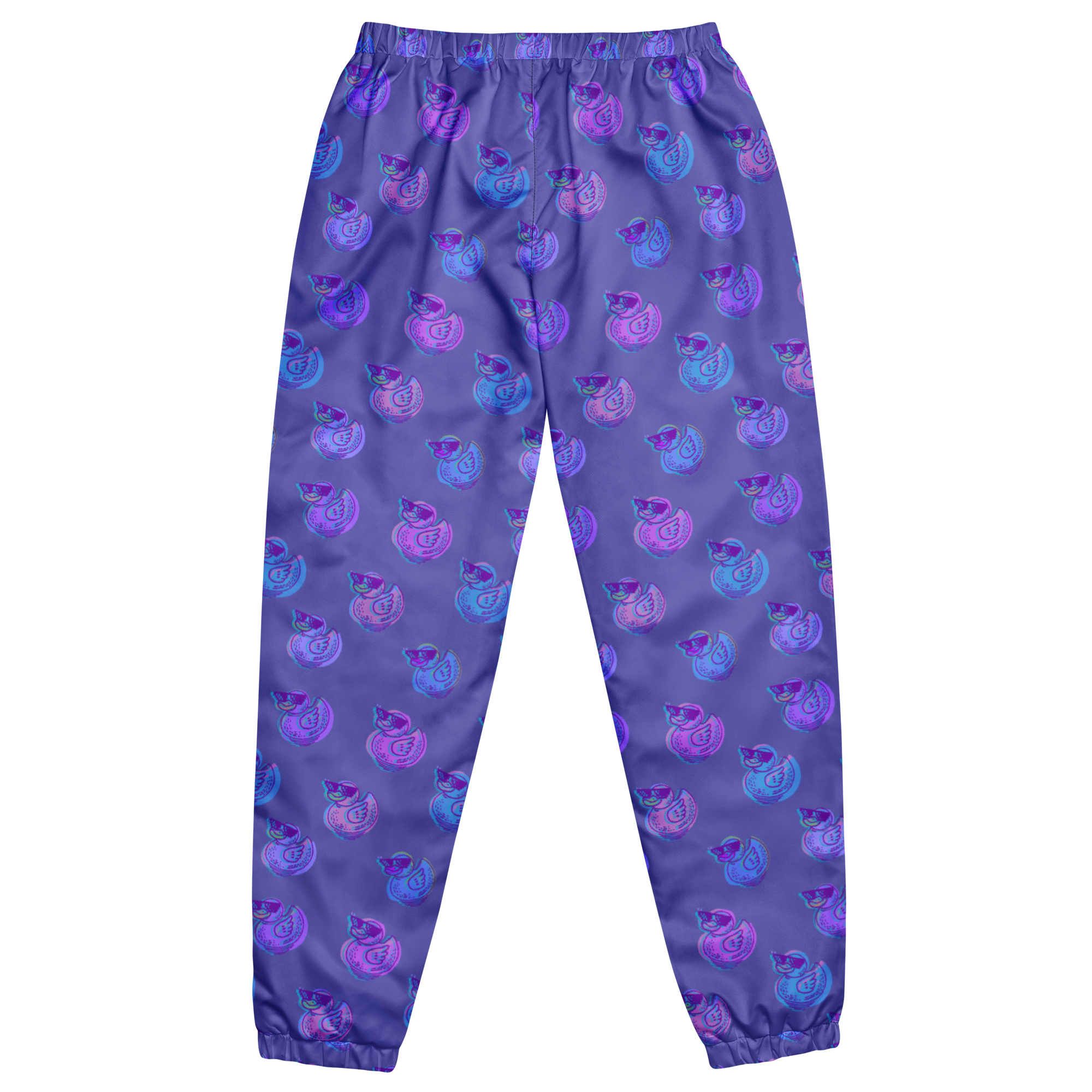 ducks in slate blue unisex track pants
