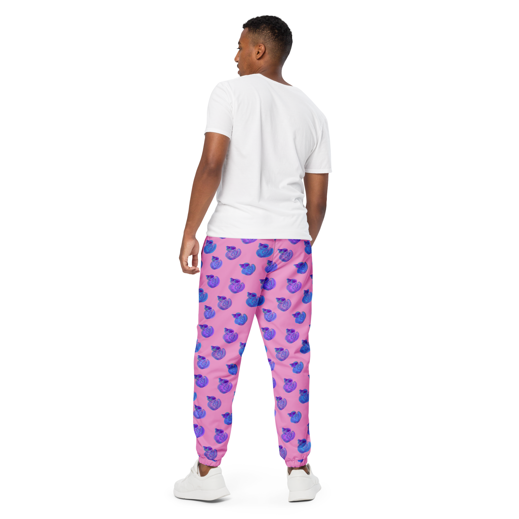 ducks in rose unisex track pants