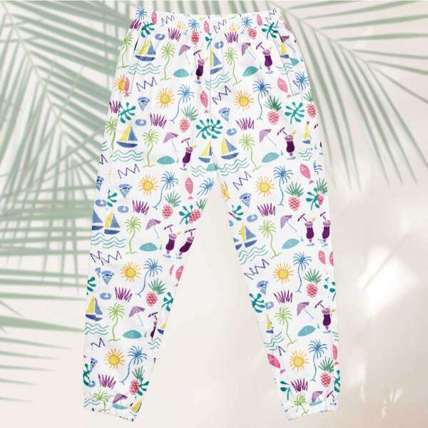 beach graffiti unisex track pants