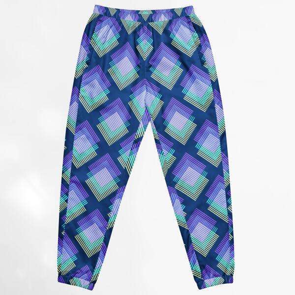 deep cerulean unisex track pants