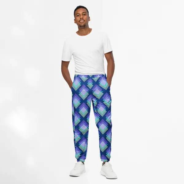 deep cerulean unisex track pants
