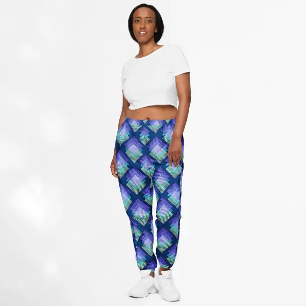 deep cerulean unisex track pants