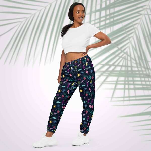 sunset graffiti unisex track pants