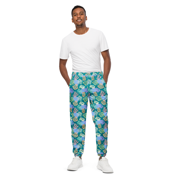 Emerald palm unisex track pants