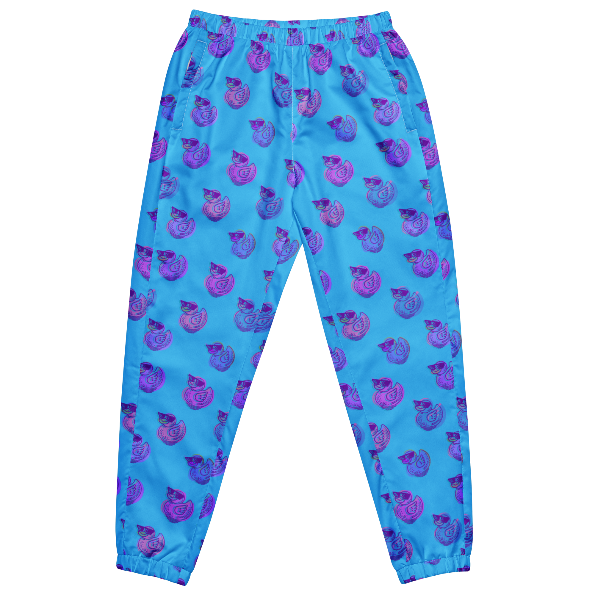 ducks in sky blue unisex track pants