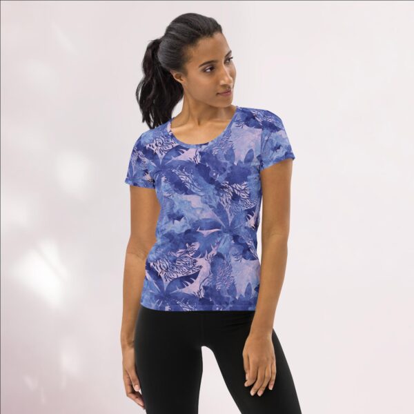 Caribbean Camo Women's Athletic T-shirt