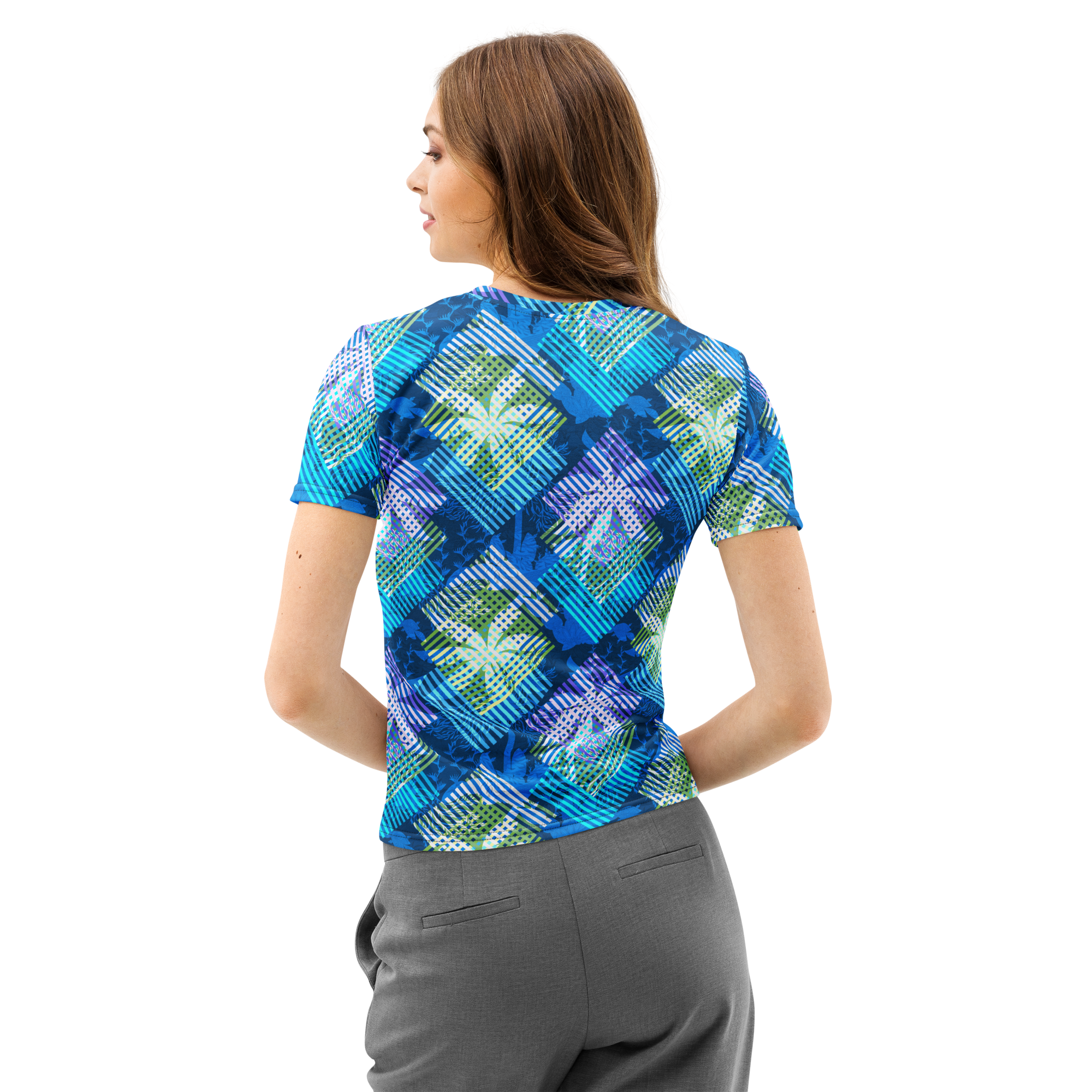 tropic elation reef women’s cotton t shirt