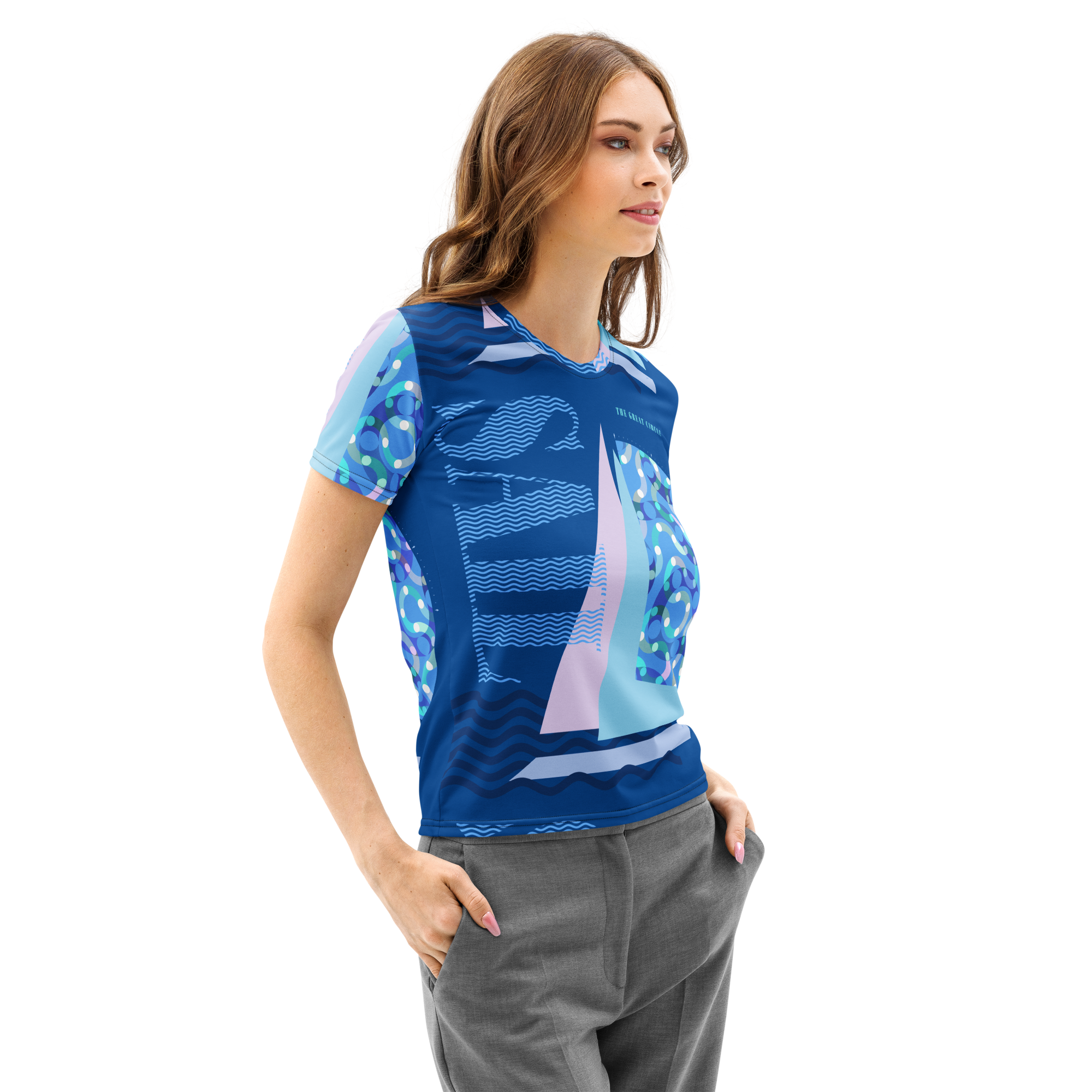 sail on women’s cotton t shirt
