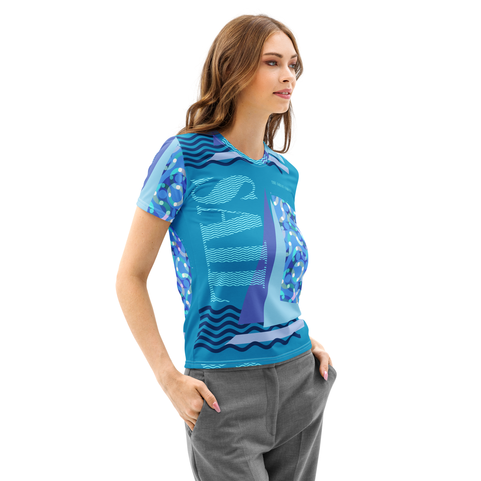 sail on women’s cotton t shirt