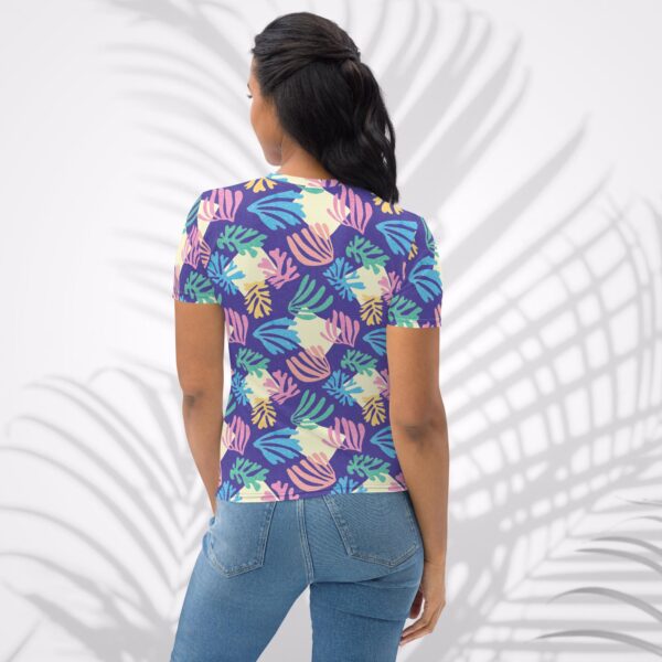 azure palm women's t shirt