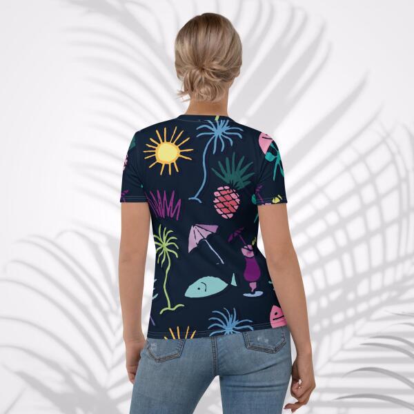 party graffiti women's t shirt