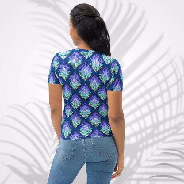 deep cerulean women's t shirt