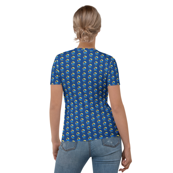 swimtime ducks cerulean women's t shirt