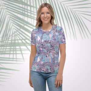 bequia palm women's t shirt