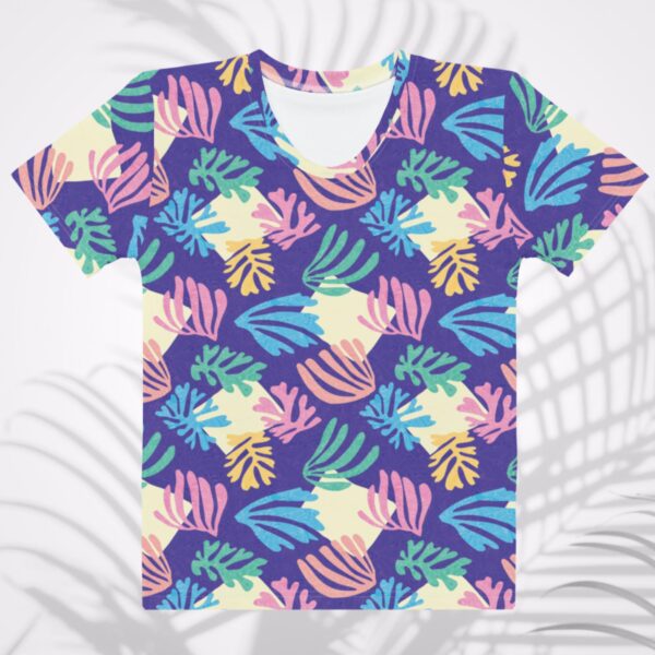 azure palm women's t shirt