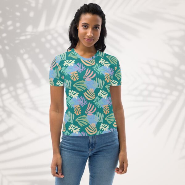 emerald palm women's t shirt
