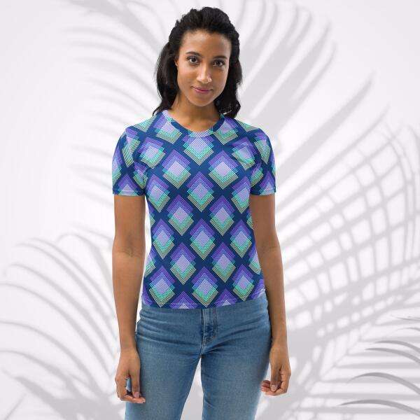 deep cerulean women's t shirt