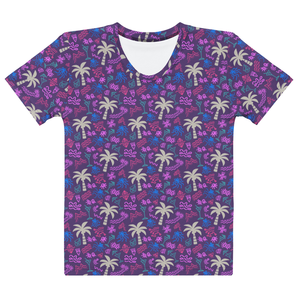 coral reefer purple women's t shirt