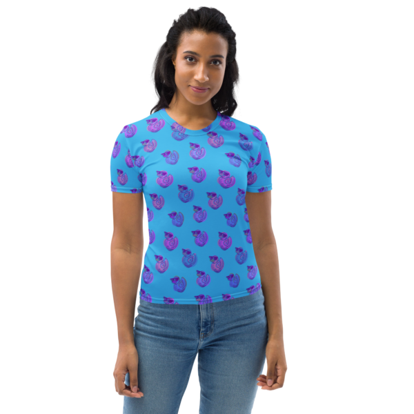 ducks in sky blue women's t shirt