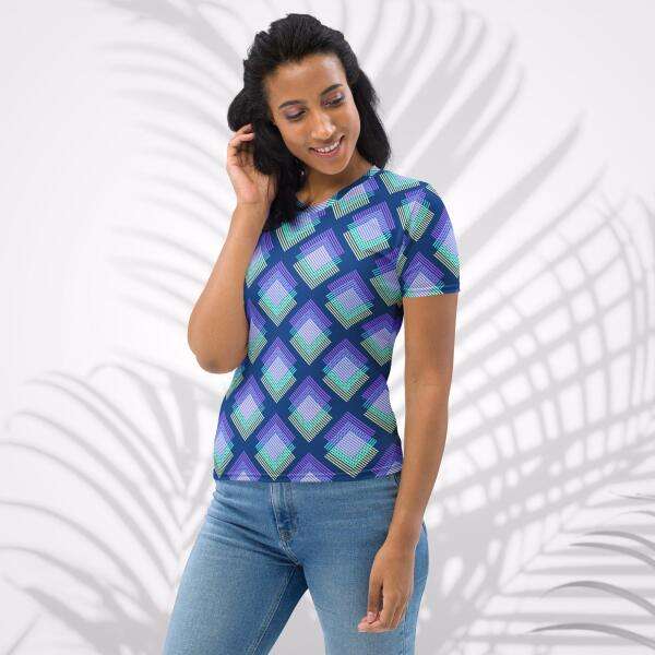 deep cerulean women's t shirt
