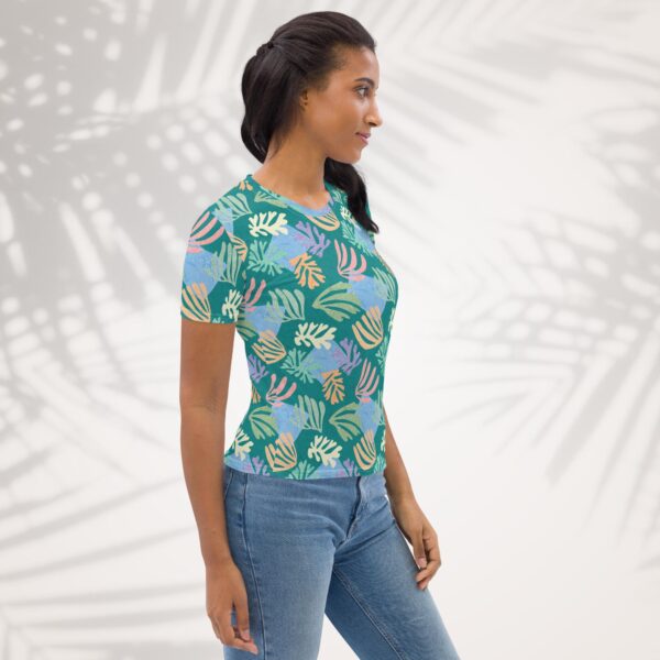 emerald palm women's t shirt