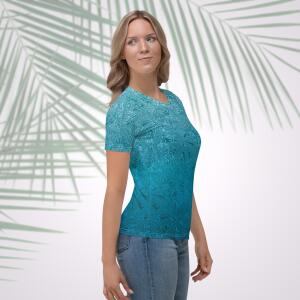 tropical shore women's t shirt